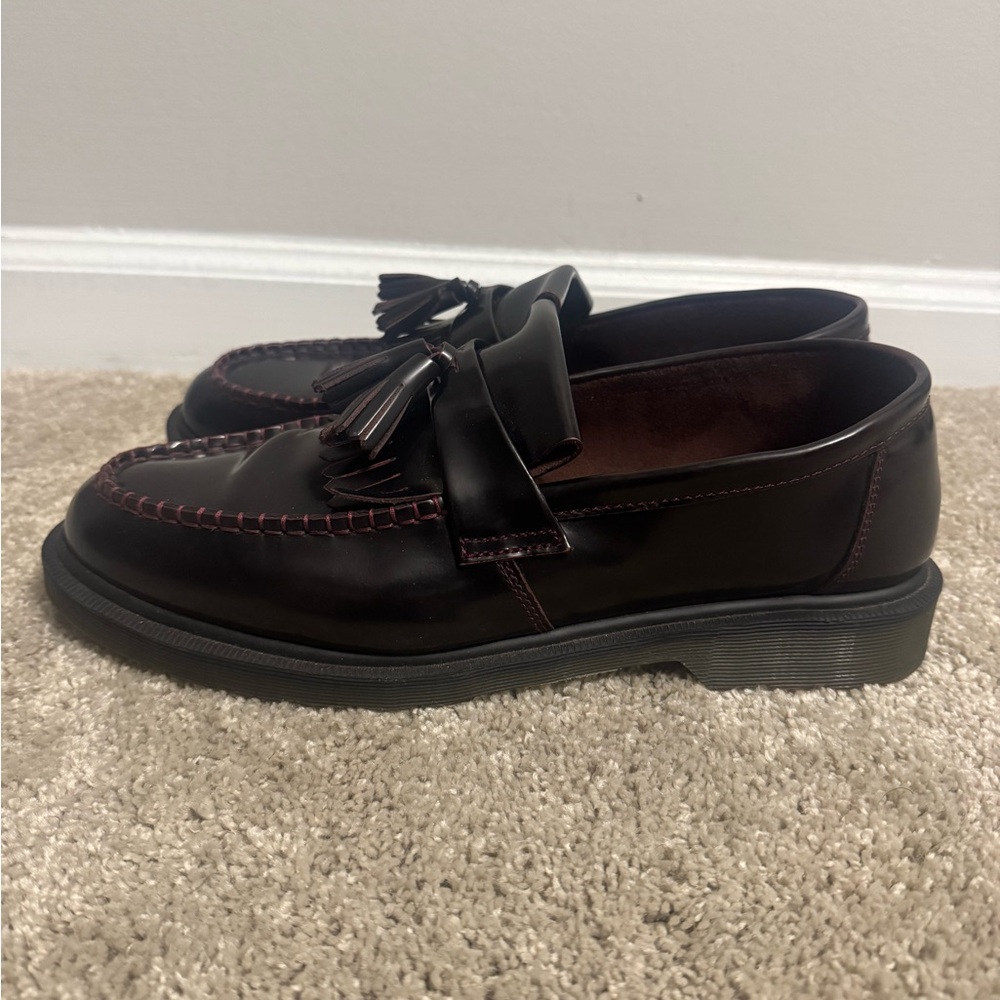 Dr. Martens Burgundy Tassel Loafers